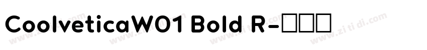 CoolveticaW01 Bold R字体转换